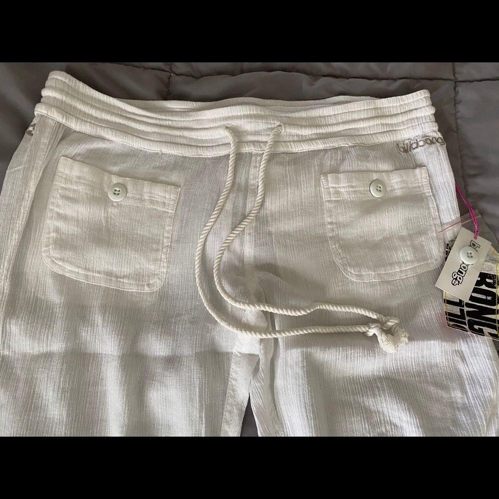 Billabong - White New Waves pant. NWT. SOLD.